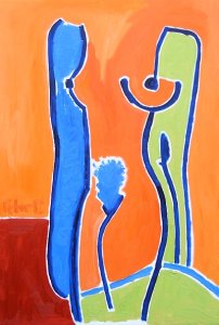 ´Frauenakt in Landschaft´