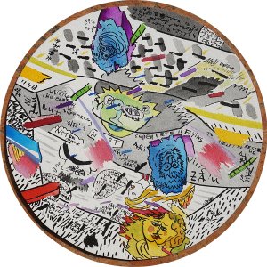 artist and baby crying on the back seat