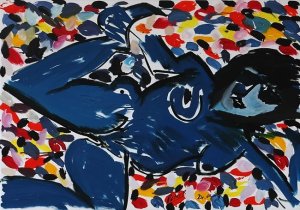 Blauer Akt