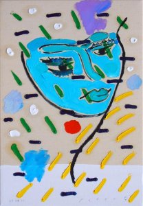 ´rhythmischer Kopf mit verschieden gerichteten Rhythmen ´