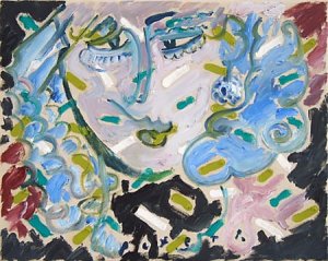 ´rhythmischer Frauenkopf (Nacht im Frühling) ´