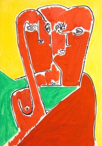 ´Zwei Köpfe (Rot) ´