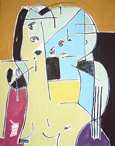 ´Zwei Köpfe (neon) ´